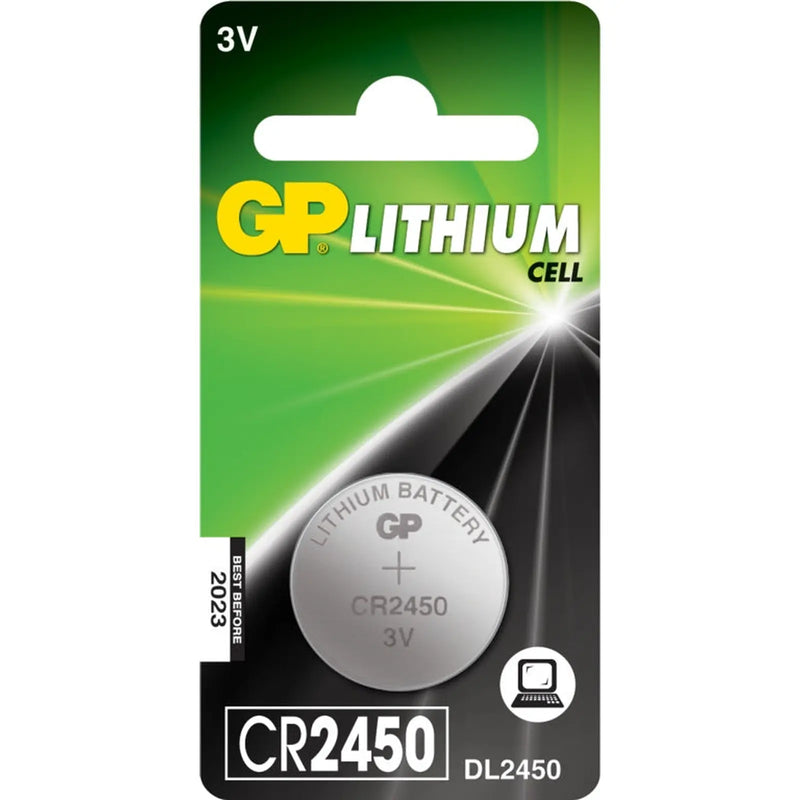 GP Lithium Button Cell Battery CR2450 Single