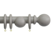Jones Interiors Shore 35mm Wood Curtain Pole Kit Clay 300cm