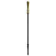 Stax Hearth & Home Black Companion Set With Round Base / Brass Handles 5 Piece 19"