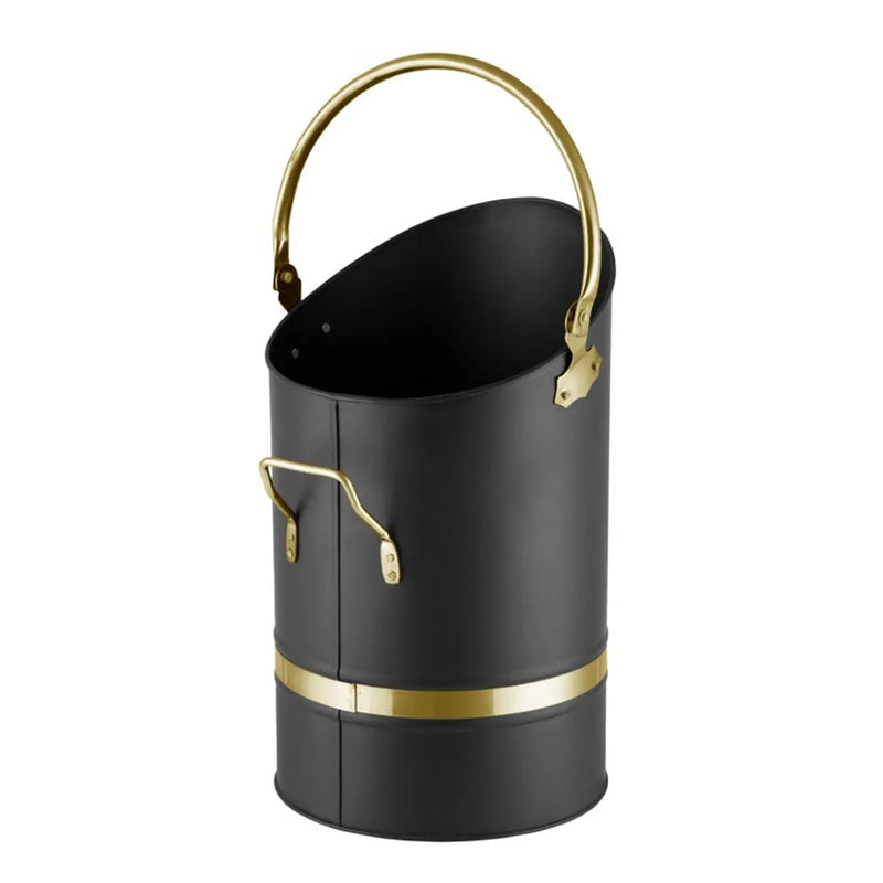 Stax Hearth & Home Coal Hod 16" Black & Brass