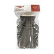 Stax Hearth & Home Hot Water Bottle With Knit Cover Grey 1L