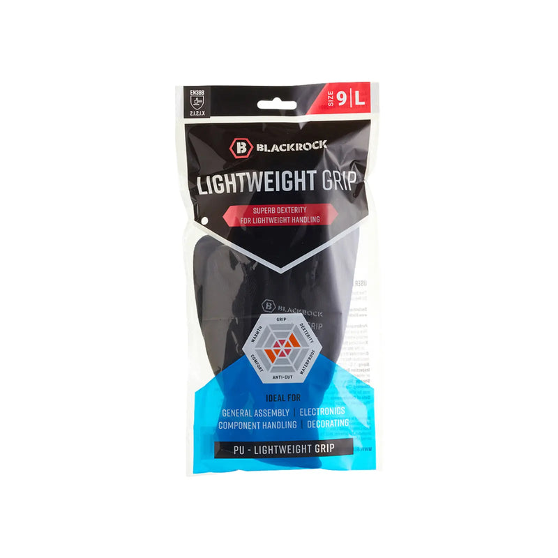 Blackrock Lightweight PU Gripper Gloves Box 48 Pairs - size 10/XL
