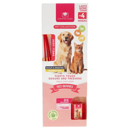 Cristalinas Pet Reed Diffuser 25ml Red Berries