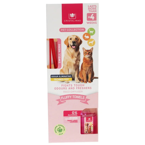 Cristalinas Pet Reed Diffuser 25ml Fluffy Towel