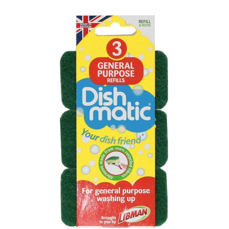 Dishmatic Sponge Refills Pack 3