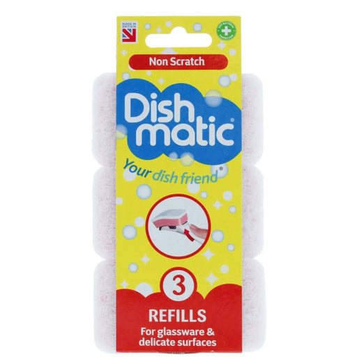 Dishmatic Non Scratch Refills Pack 3
