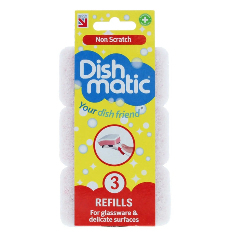 Dishmatic Non Scratch Refills Pack 3