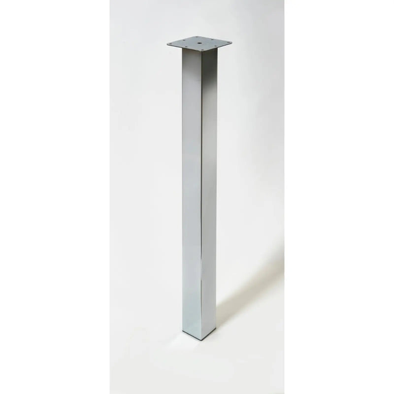 Rothley Square Worktop Leg Chrome 870mm