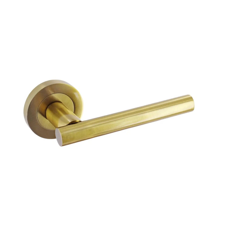 Smiths Architectural T Bar Lever On Rose Satin Brass