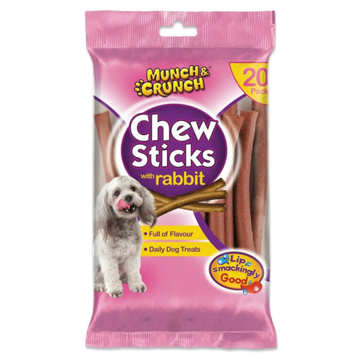 Stax Munch & Crunch Chew Sticks High In Beef 20 Pack
