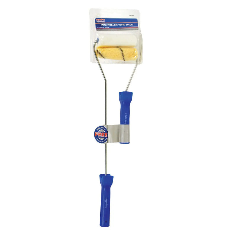 SupaDec Twin Frame Mini Roller Pack 4"