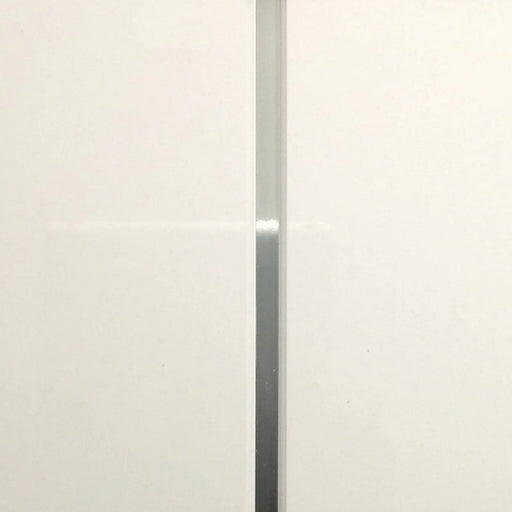 Giavani Ceiling Panel 2700 x 250 x 9.5mm White & Chrome Pack 5