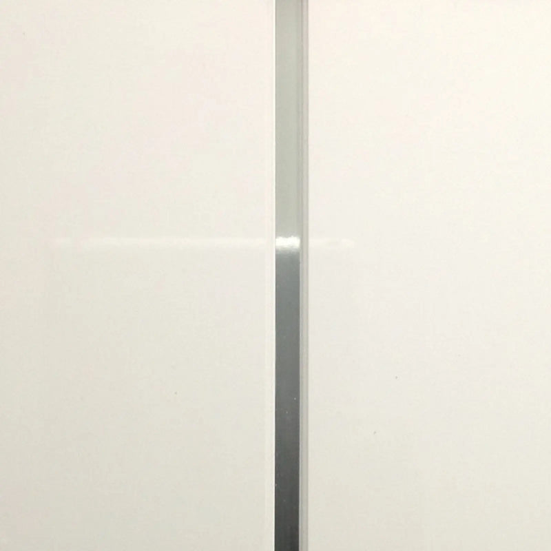 Giavani Ceiling Panel 2700 x 250 x 9.5mm White & Chrome Pack 5
