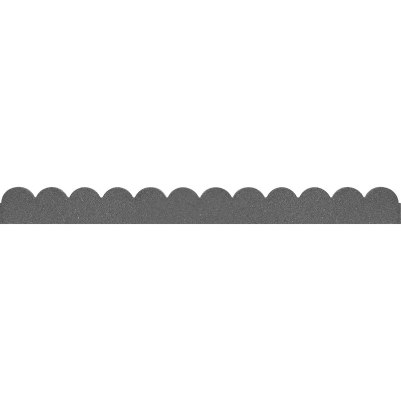 Primeur Flexi Curve Scallop Border Grey 5x10x120cm