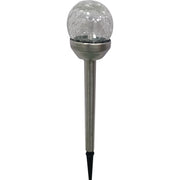 Pagoda Solar Crackle Ball Multi Function Light 11.5cm
