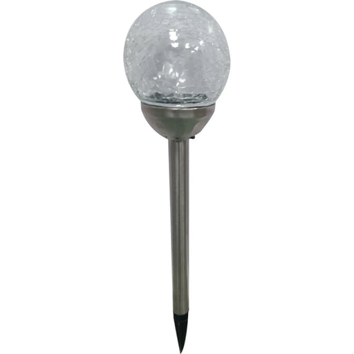 Pagoda Solar Crackle Ball Light Multi Coloured 8cm