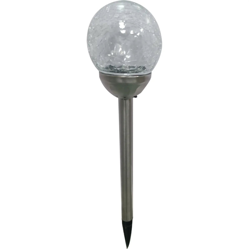 Pagoda Solar Crackle Ball Light Multi Coloured 8cm