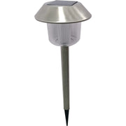 Pagoda Solar Stainless Steel Stake Light 42cm White LED