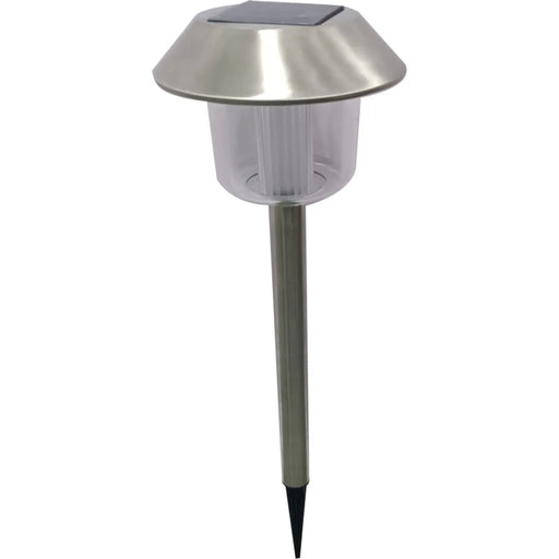 Pagoda Solar Stainless Steel Stake Light 42cm White LED