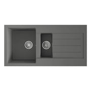 Ellsi Grey Comite Sink & Waste 1.5 Bowl 100 x 50cm