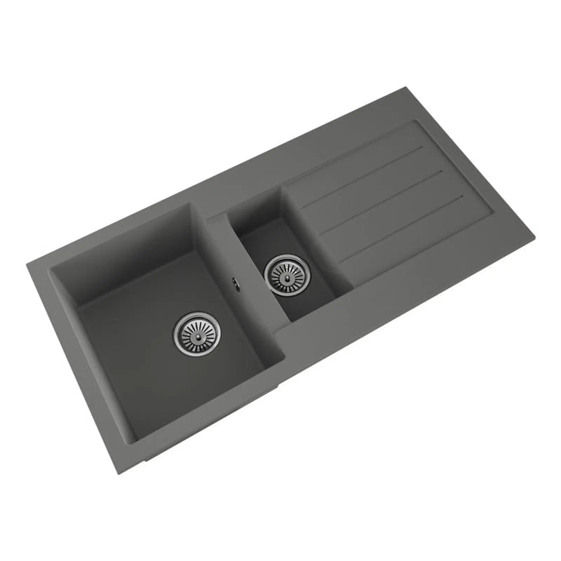 Ellsi Grey Comite Sink & Waste 1.5 Bowl 100 x 50cm