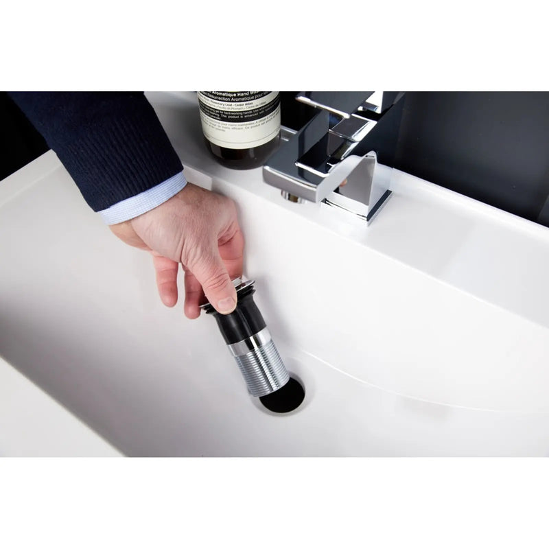 Top Fix Unslotted Basin Waste Chrome