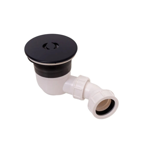 Top Fix Shower Waste Matt Black