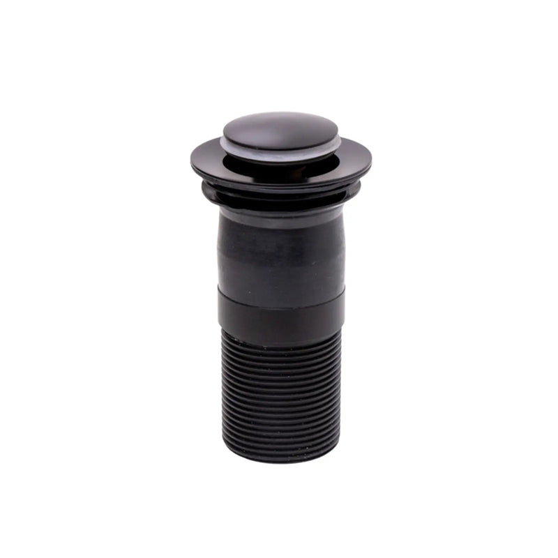 Top Fix Unslotted Basin Waste Matt Black