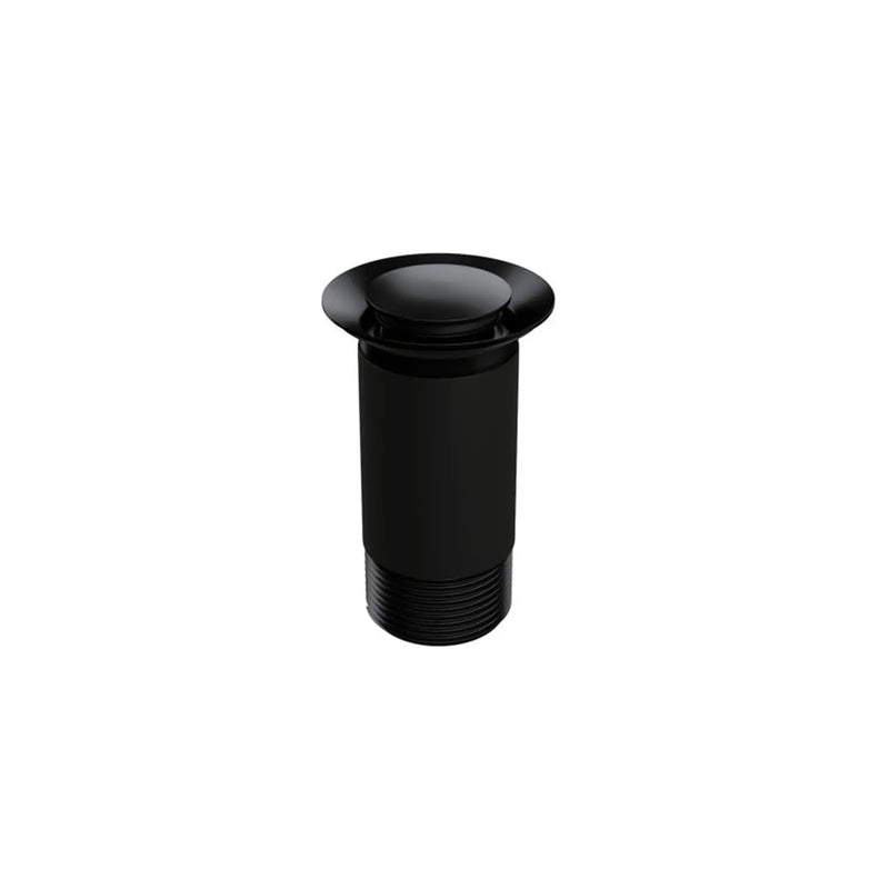 Top Fix Unslotted Basin Waste Matt Black