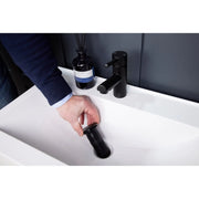 Top Fix Unslotted Basin Waste Matt Black