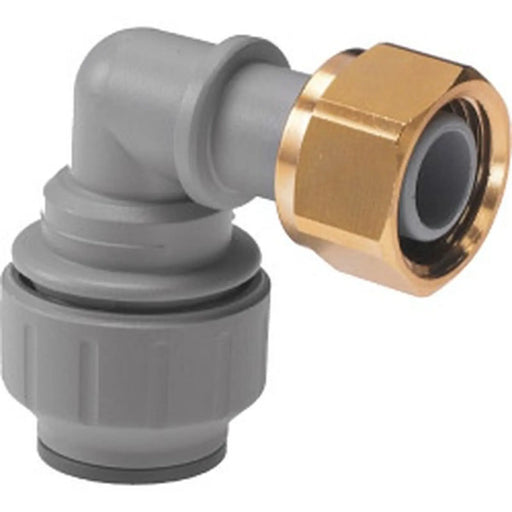 JG Speedfit Bent Tap Connector 15mm x 1/2 bsp - Grey - Pack of 5