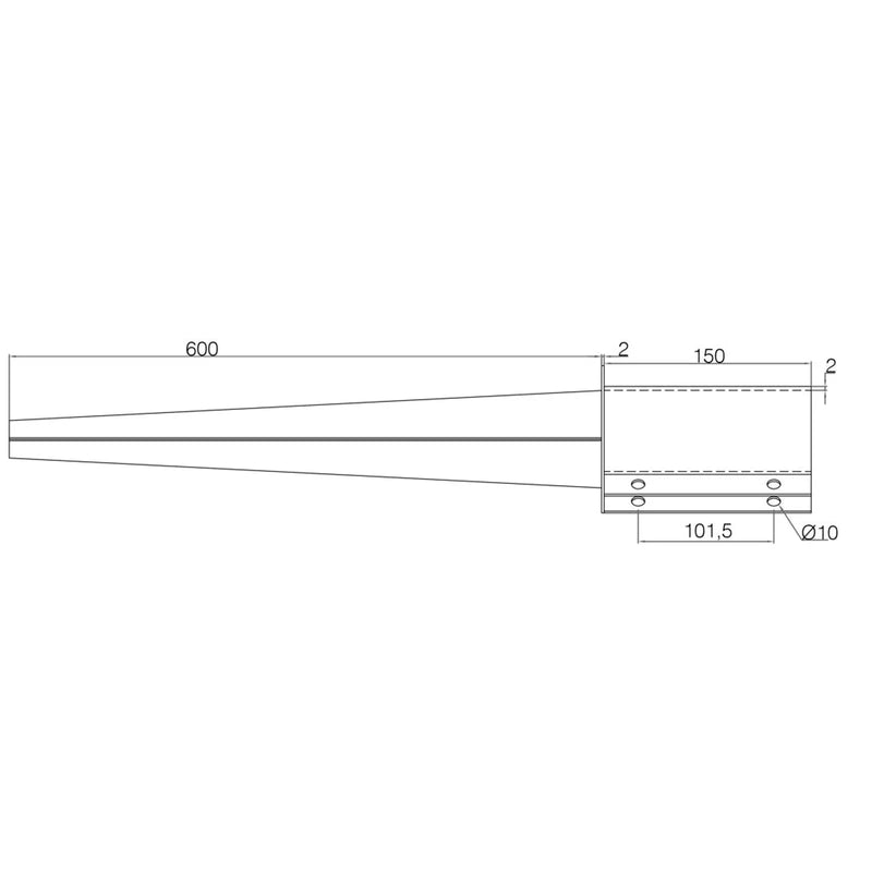 Picardy Bolt Grip Spike 75 x 75 x 600mm