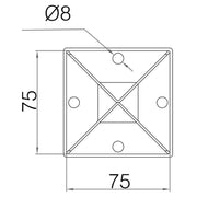 Picardy Fence Grip Spike 75 x 75 x 600mm