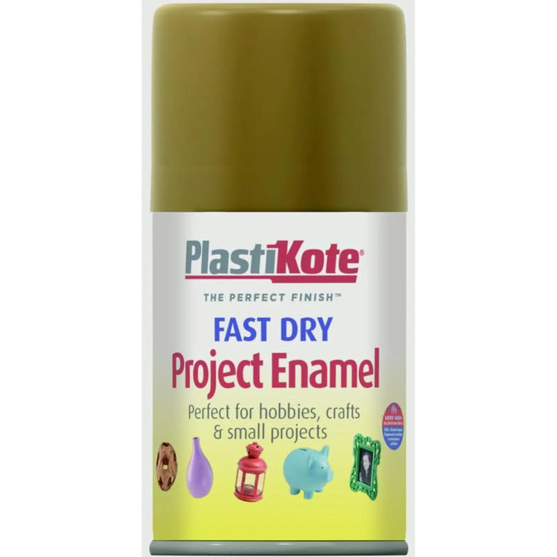 PlastiKote Fast Dry Enamel Aerosol Paint Nut Brown - 100ml