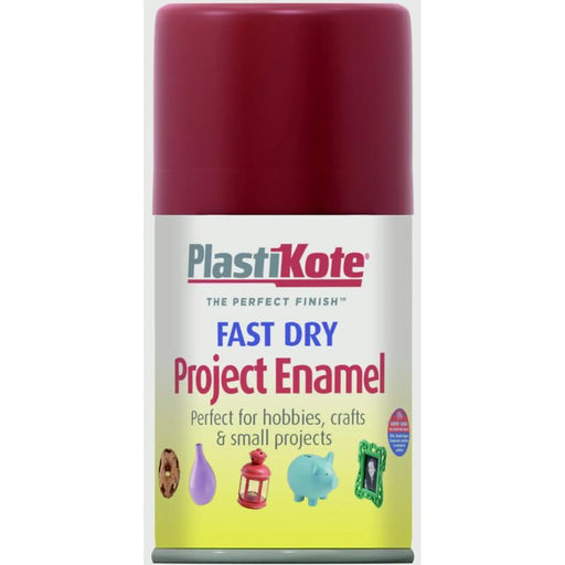 PlastiKote Fast Dry Enamel Aerosol Paint Metallic Red - 100ml