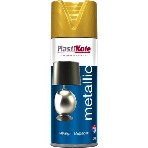 PlastiKote Metallic Paint Aerosol 400ml Gold