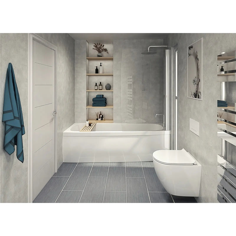 Perform Panel Bathroom & Shower Panel 2400mm x 1180mm Stratus Marble