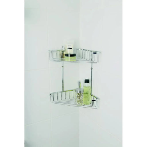 Croydex 2 Tier Corner Basket Medium