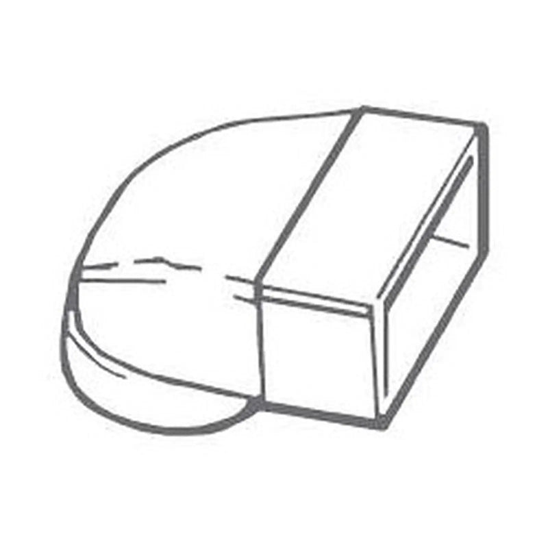Manrose Elbow Female Round Connector 4"/100mm/110x54mm
