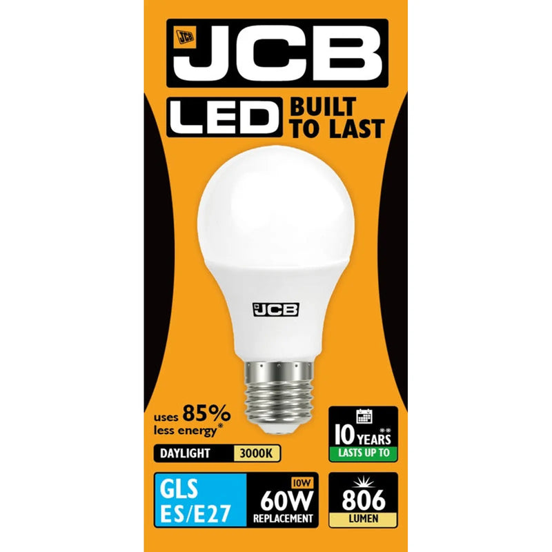 JCB LED A60 806lm Opal 10w E27 3000k