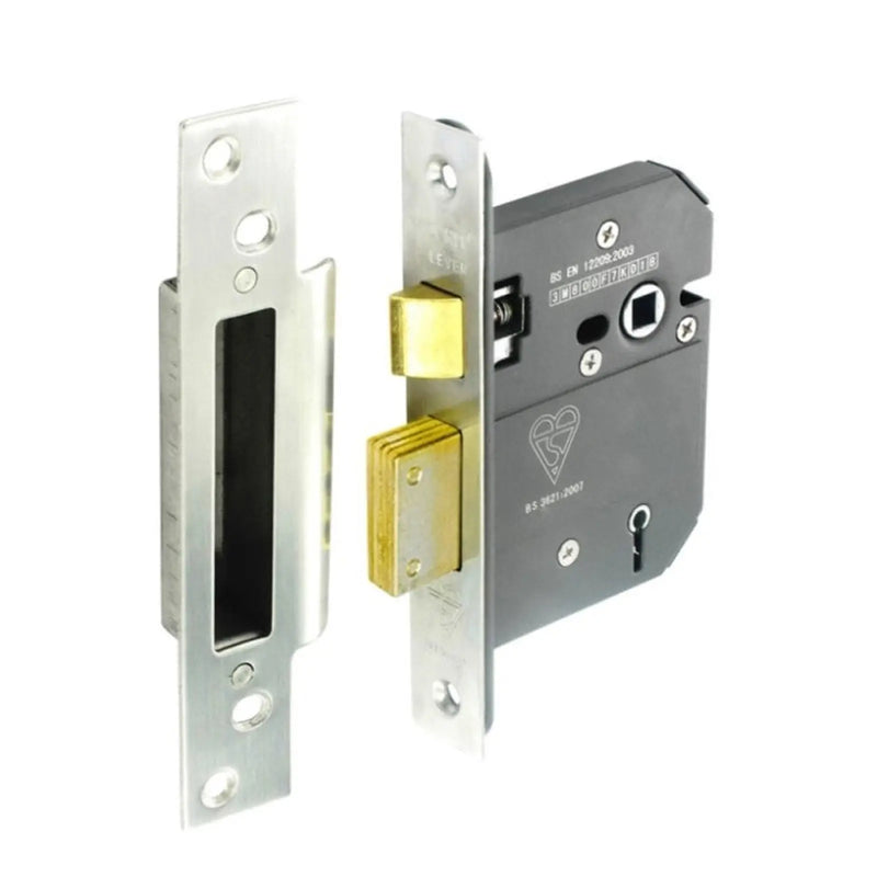 Securit 5 Lever Sashlock BS3621 75mm Stainless Steel