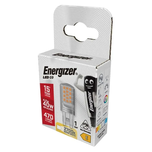 Energizer LED G9 470lm 2700k Warm White 4.2w