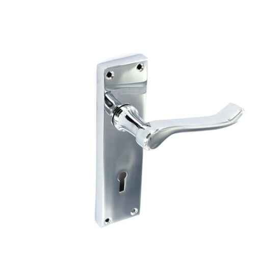 Securit Scroll Chrome Lock Handles (Pair) 155mm