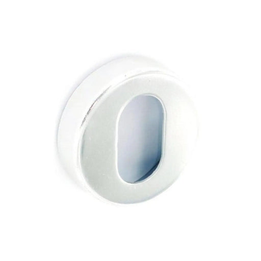 Securit Escutcheon Oval Lock Aluminium 50mm - Pack of 2