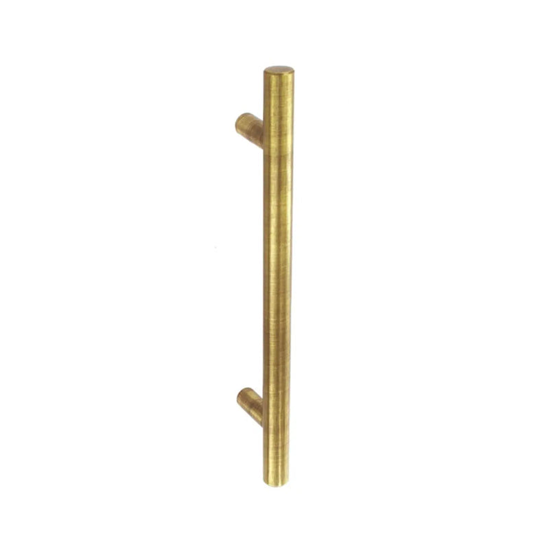 Securit Plain Bar Handle Antique Brass 128mm