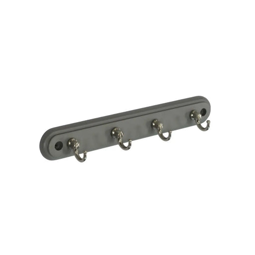 Securit Grey Hat & Coat Board 4 Satin Hooks