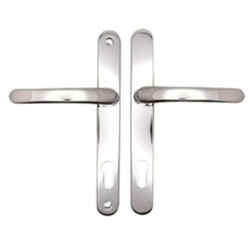 Securit Upvc Sprung Door Handle 92 PZ (Pair) 215mm Polished Chrome