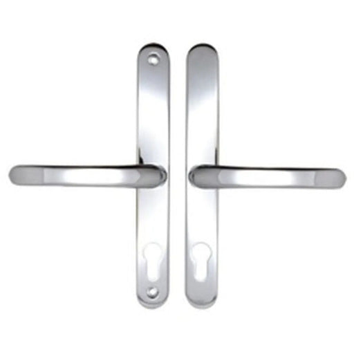Securit Upvc Sprung Door Handle 70 PZ (Pair) 215mm Polished Chrome