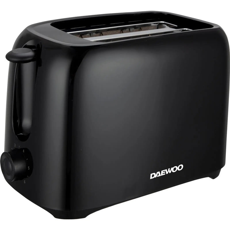 Daewoo Plastic Toaster 2 Slice Black