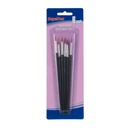 SupaDec Artist Brush Set 6 Piece
